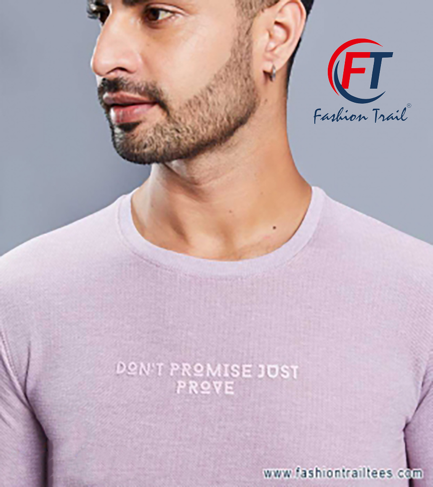 Self Design T-Shirt for Men